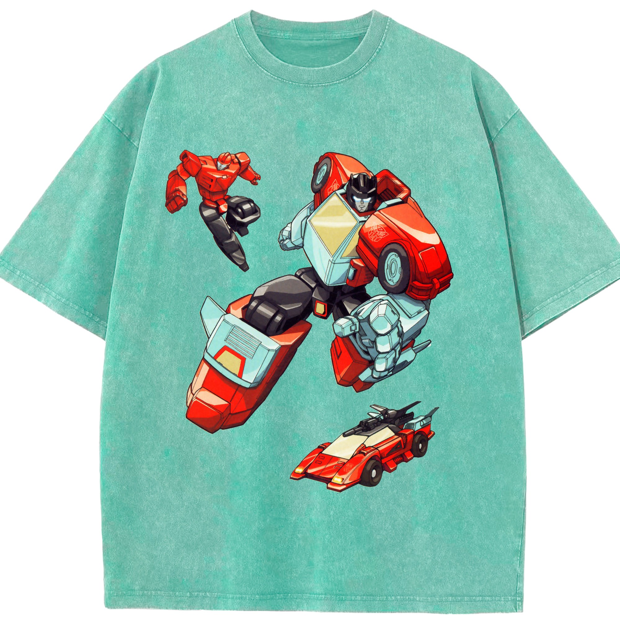 （画像用）  綿100% ヴィンテージ風 半袖Tシャツ（フロントプリント）